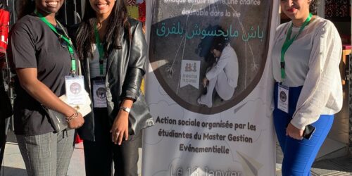 Action sociale organisée par les étudiants du Master Gestion Événementielle
