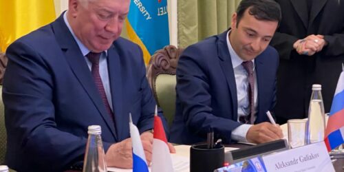 Signature de la convention de partenariat entre Universiapolis et Penza State University en Russie: