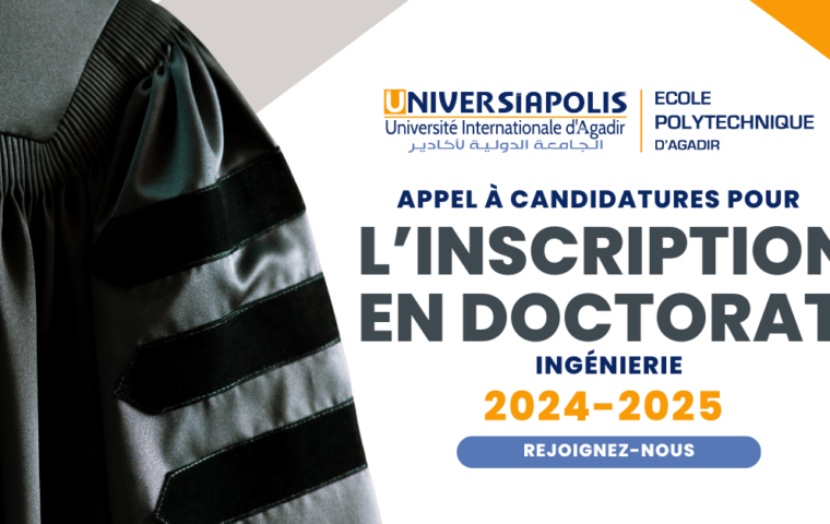 Appel à candidatures pour l’inscription en Doctorat – Année universitaire 2024 – 2025