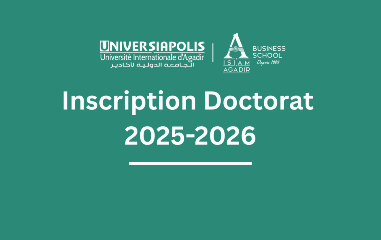APPEL À CANDIDATURES POUR L’INSCRIPTION EN DOCTORAT – ANNÉE UNIVERSITAIRE 2025 – 2026